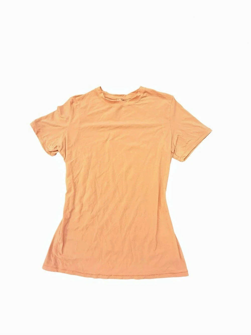 Skims Fits Everybody Short Sleeve T-Shirt Peach Orange Small Stretch